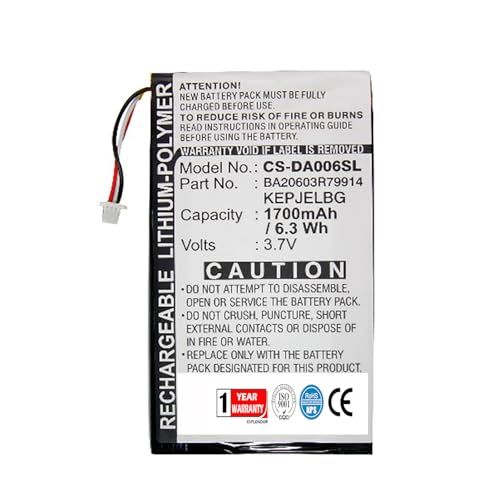 Xsplendor Replacement Battery for Creative Zen Vision M Zen Vision M Video Part NO BA20603R79914 DVP-HD0003