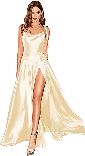 N.L.B Satin Long Elegant Evening Dress