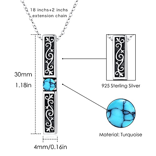 Trishula I Am Enough Necklace,Inspirational Bar Necklace For Women Girls 925 Sterling Silver Vertical Bar Pendant Encouragement Jewelry Gift For Christmas Thanksgiving #TOP5