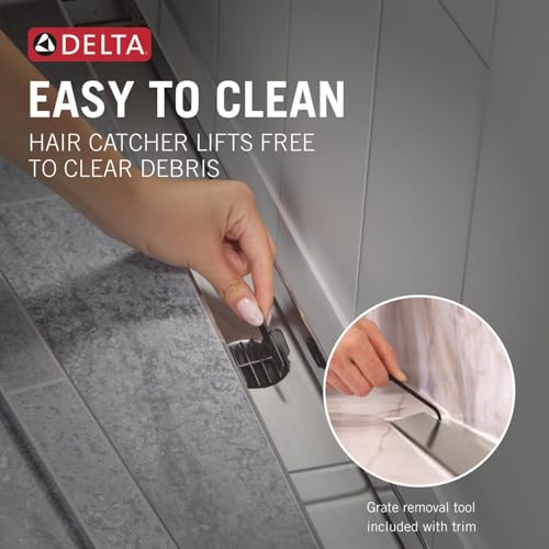 Delta Faucet 24-Inch Linear Shower Drain Wall Edge in Stainless by DELTA - Image 8