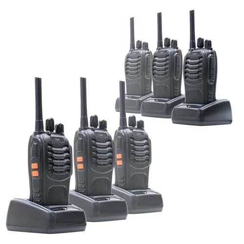 Radios portátiles PNI PMR R40 Pro en paquete de 6 con pilas y cargadores 3