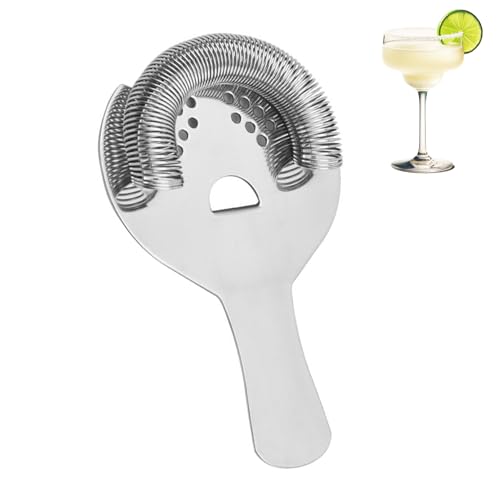Hawthorne Strainer for Cocktails 2 Prong Bar Strainer with Remova...