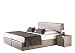Produktbild Maintal Boxspringbett Carva, 100 x 200 cm, Kunstleder, 7-Zonen-Kaltschaum Matratze h3, granit