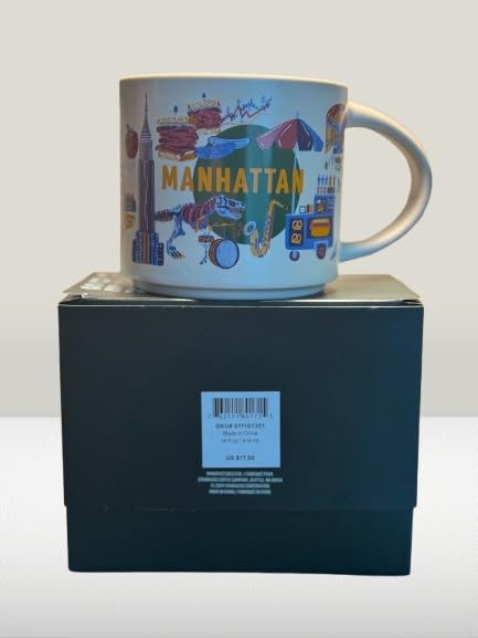Starbucks taza Manhattan cerámica 14 oz microondas y lavavajillas miniatura 4
