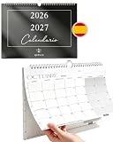 Qupuce Calendario 2026 2027 Pared A4 Octubre 2026 - Diciembre 2027