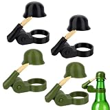 4 Stück Bierflaschenverschluss Helm, Abdeckung für Bierflaschen Party