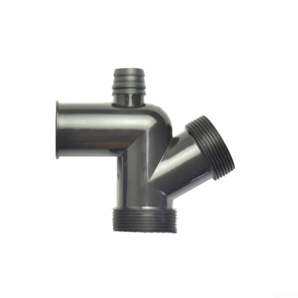Doppelschlitz-Abwassergarnitur gebogen für Lebensmittelabfallentsorger | Single slot compatible, plastic build, reduces clogs, easy fit, grey or black finish