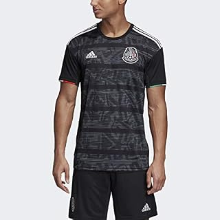 adidas Men's FMF Mexico Home Soccer Jersey (Small) Black