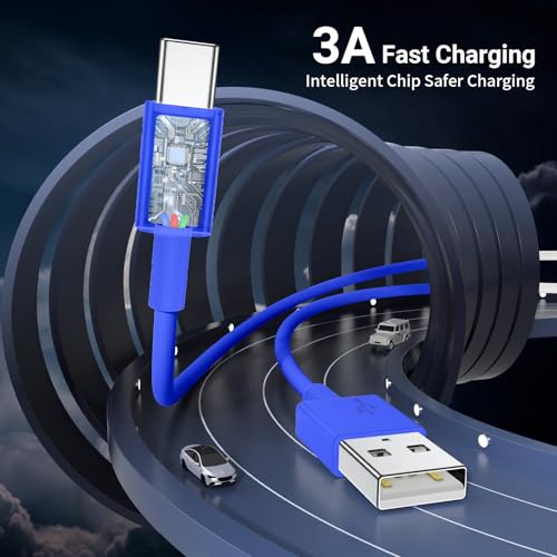 Essri Car CarPlay Cable for iPhone 17, 16, 15 USB C Charger Cord, 2-Pack 3FT USB A to USB C Charging Cable for Apple iPhone 17/17 Pro/Air/16e/16/15 Pro Max/Plus Cord, for iPad Pro/Air,Blue by Essri - Image 2