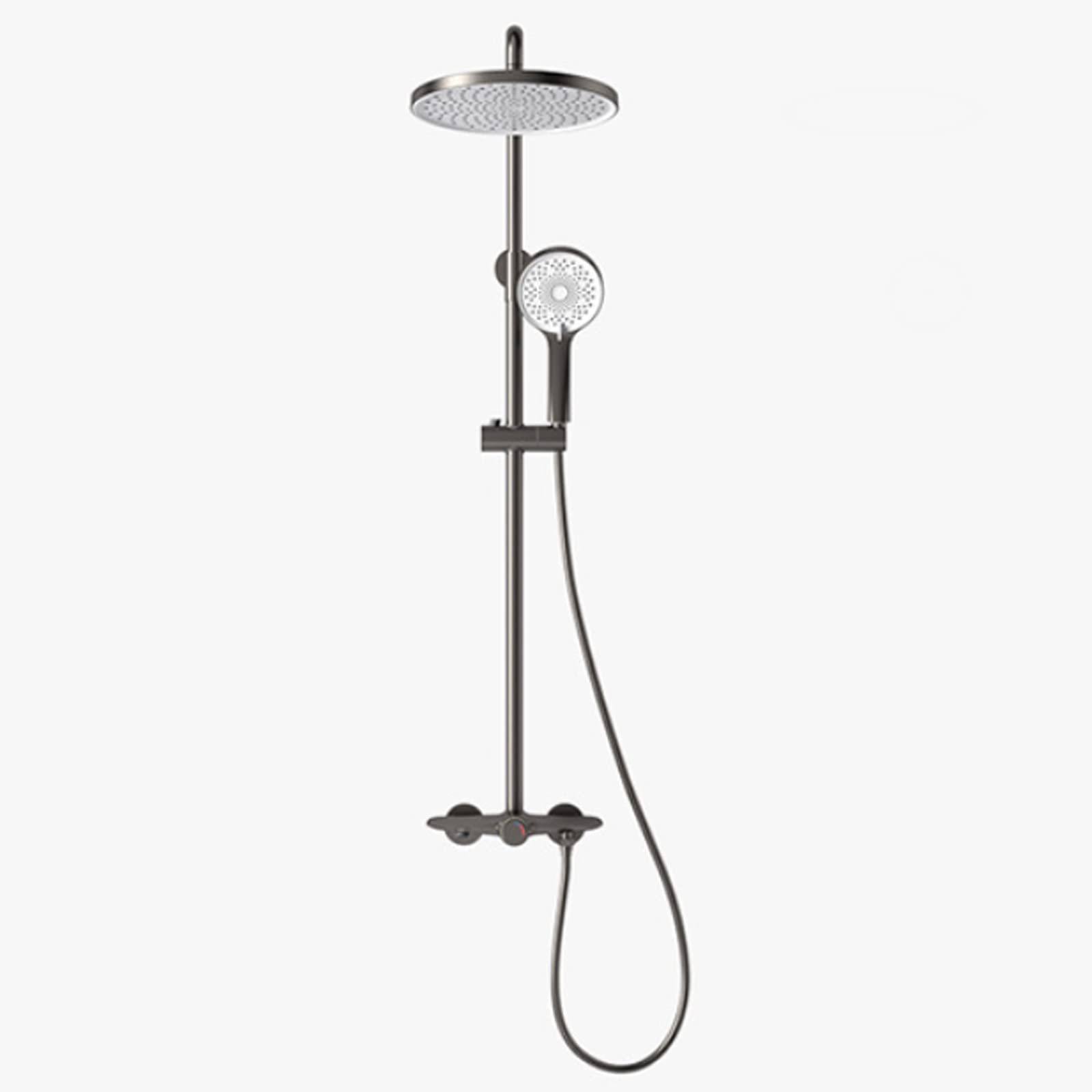 Ensemble de robinets de douche complet système triple fonction et bec baignoire