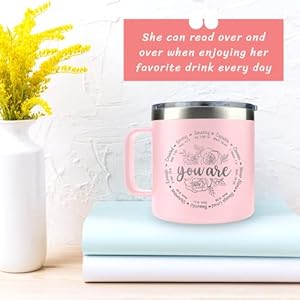Christian Gifts for Women Religious Gifts for Women Birthday Gifts for Mom Grandma Sister Friend Coworker Women Christmas Gifts Inspirational Spiritual Catholic Gifts Women 14 Oz Mug