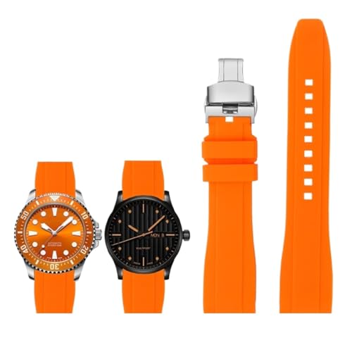 Bracelet de montre en caoutchouc universel 20mm 22mm sport étanche pour homme
