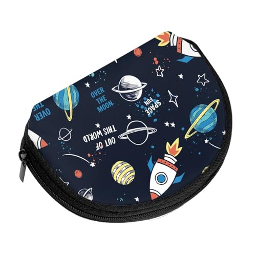 Space Elements Cartoon Coin Purse Wallet Mini Makeup Bag Small Change Purse For Women Girls2