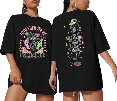 Musical Shirt for Women Witch Shirt Musical Movie Fan Gifts Tee Together We're Unlimited Casual Short Sleeve Tops Black