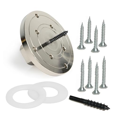 BMWOOD Woodworking 4 Lathe Faceplate with Screw Chuck, Two Nylon washers for 1 x 8TPI Spindle Woodturning Lathe.
