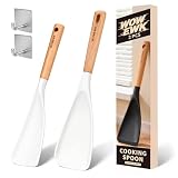 2 Pack Silicone Cooking Spoon for Nonstick...