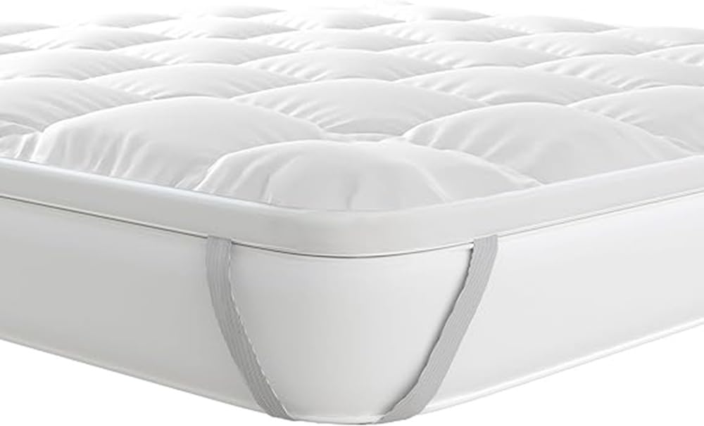 Topper 7 cm – Coprimaterasso Trapuntato e Soffice, 100% Anallergico e Traspirante, corregge i difetti del materasso (BIANCO, SINGOLO 85X200X7)