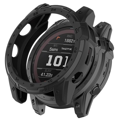 Coque Garmin Tactix 7 Amoled Disscool finition premium souple noire