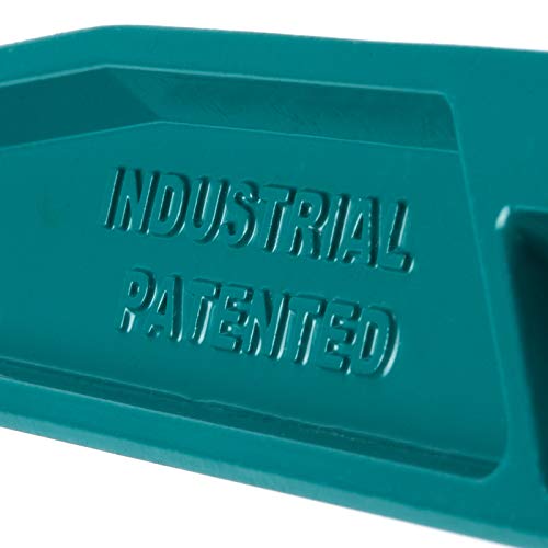 TOTAL – Trapezförmige Wasserwaage | Horizontale und vertikale Blase | Messwerkzeug für Bau und Heimwerker | ABS-Seite | 600mm | Aluminium