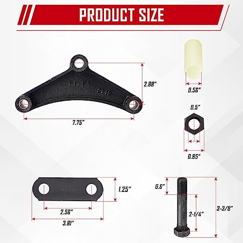 image for SPARKWHIZ Trailer Shackle Kit, Tandem Trailer Axle Shackle Kit for Dou