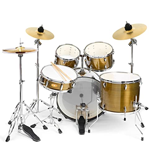 Milisten Drum Set Crash Cymbal Cymbal, 8 Traditional Finish Brass For Drum Set, Percussion Drum Cymbal Ride Cymbal Hat Brass Cymbal Drum Kit Accessories Drum Set Crash Cymbal Gold #TOP5