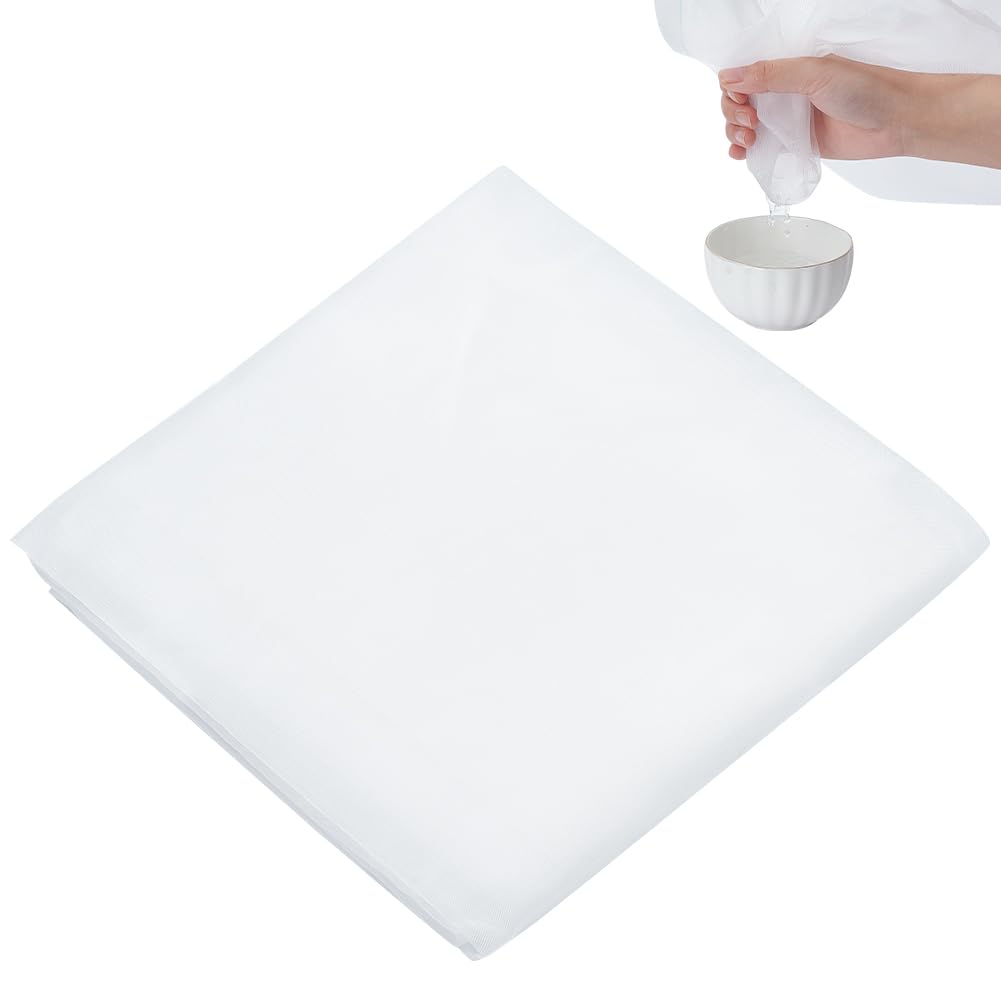 BENECREAT Filtro A Maglie di Nylon Bianco Da 100x200cm, 60 maglia Riutilizzabile Filtro Acqua Maglia Filtro Fine Resistente Al Calore per Vernice, Birra Fatta In Casa, 0.1mm di Spessore