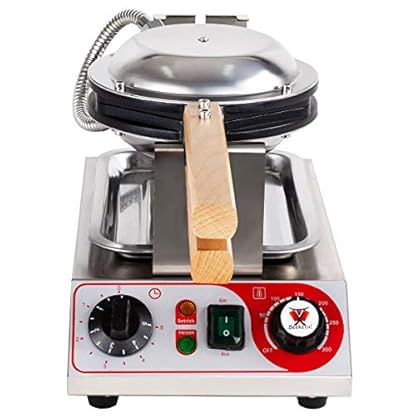 Beeketal 'BWA-10' Profi Bubble Waffeleisen mit antihaft Backplatten, Edelstahl Gehäuse, 50-250 °C, Timer: 0-5 Minuten und Teig Auffangschale - Gastro Waffelautomat speziell für Bubble Waffeln – Bild 6