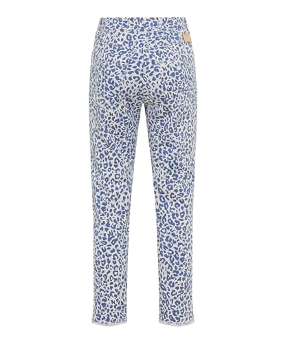 Jean léopard Raphaela Lavina franges denim avec finitions texturées uniques