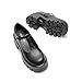 DREAM PAIRS Women's T-Strap Mary Jane Shoes Low Platform Chunky Block Heels Closed Toe Work Pumps Comfortable Round Toe Dress Wedding Party Shoes,Size 9,Black-Pu,DWUMPU2571