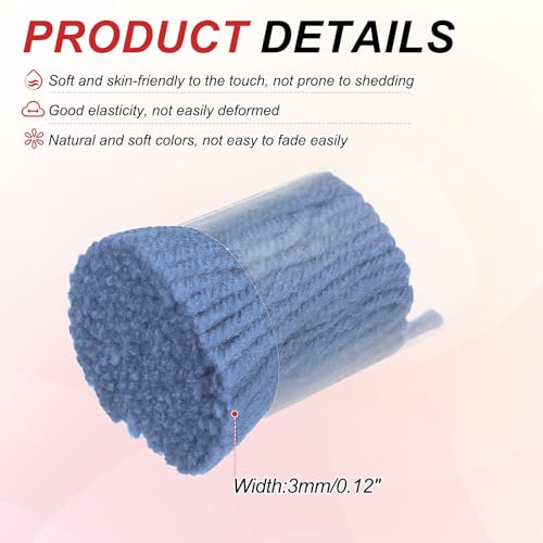 Image of MECCANIXITY 15 Rolls Latch Hook Yarn, 3mm Sea Blue Latch Hook Kit Yarn Precut Hook Rugs Making Crochet Bundles for Rug Adults Beginners Tapestry DIY Craft