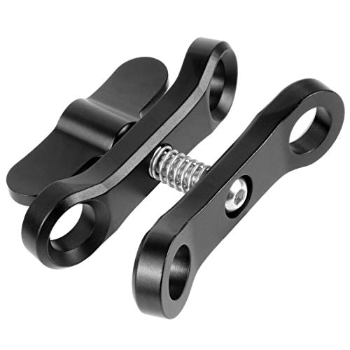 Pqahffowr Pince de plongée papillon CNC avec pince de fixation pour trépied pour Go Pro 7 Sports SLR caméras sous-marines