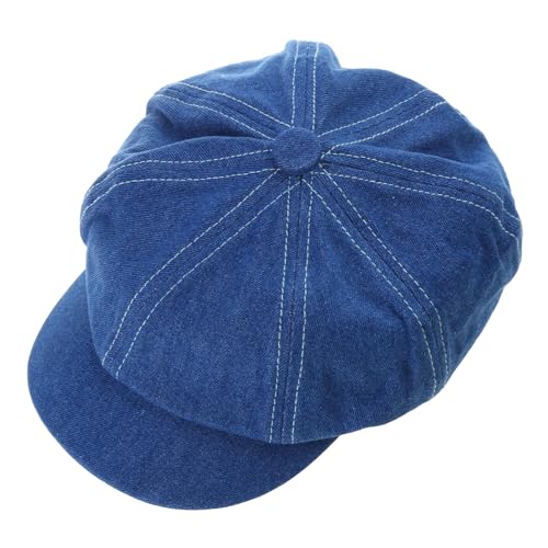 Rdxanc Mujer Hombre Vintage Azul Lavado 8 Paneles Octagonal, como se muestra en la imagen., as the picture shows