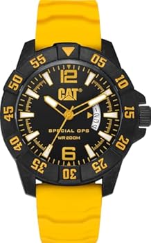 CAT Steer Multi Yellow/Black Men Watch, 44 mm case, Black