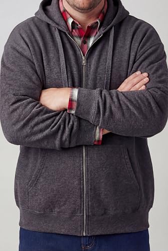 Image of KingSize Men's Big & Tall Fleece Zip-front Hoodie Jacket