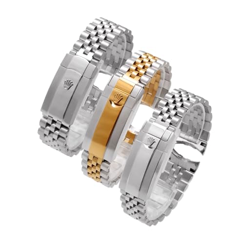 Bracelet Montre Métal Style Jubilee Argent Or Bicolore Finition Luxe - 2