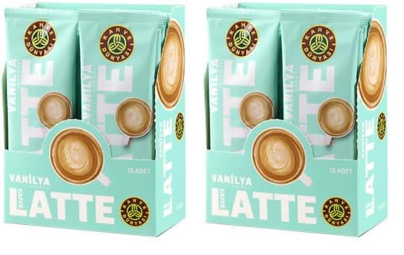 Kahve Dünyası Özel Seri Sıcak Vanilyalı Aromalı Caffe Latte, 10'lu (2 paketi)