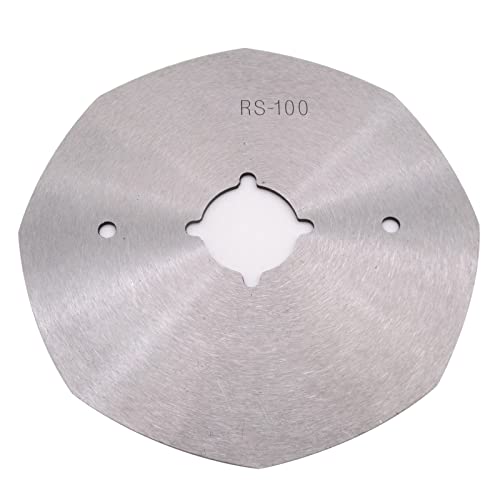 CKPSMS Marca   Cuchillo de acero de aleación de 8 lados 100MM para tela de tela/máquina de corte eléctrica de cuero (tamaño RS 100 100MM)