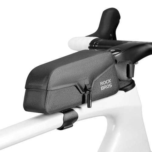 ROCKBROS Bike Frame Bag with Magnetic Flap Top Tube Bike Bag Waterproof Bike Packing Cycling Tools Storage Bag for Road MTB Bike L