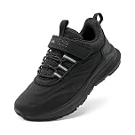DREAM PAIRS Unisex Kids Trainers Boys Girls Waterproof Walking Running Shoes Athletic Sneakers Sports Shoes for Little/Big Kids,Size 1 Big Kid,All Black,SDRS2335K