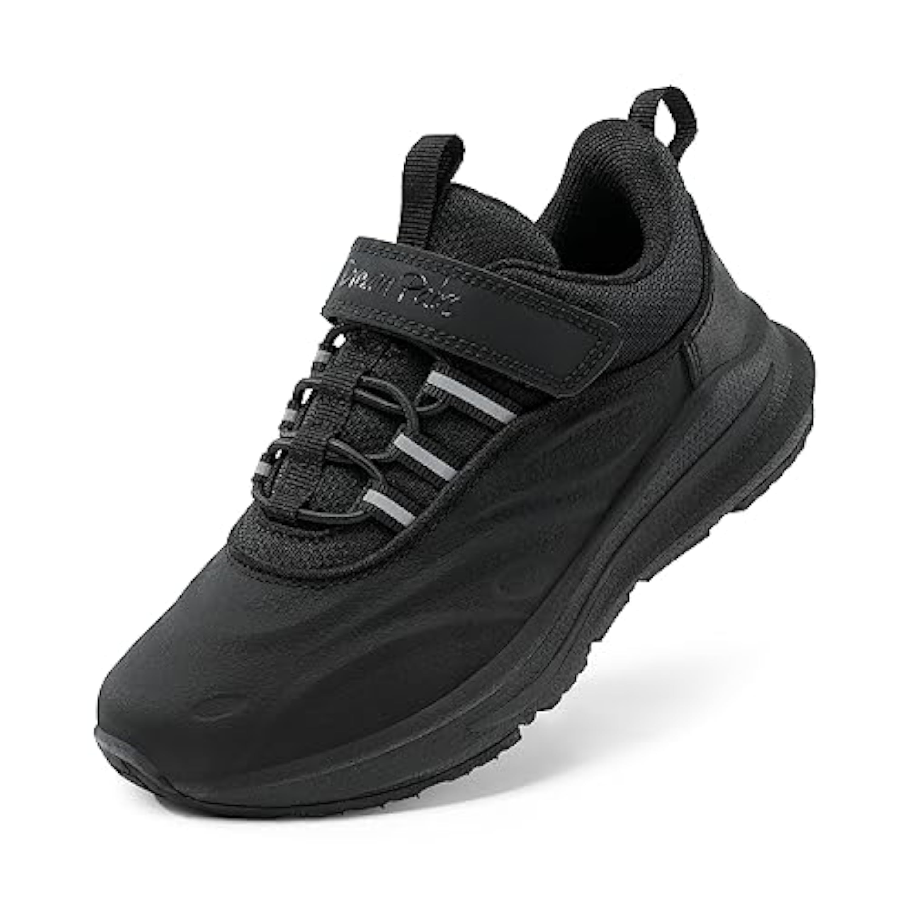DREAM PAIRS Kids Zapatos Deportes para Niños y Niñas Tenis para Chicos Zapatillas Deportivas Protectoras para Caminar Serie Durastep,Size 35,Todo Negro,SDRS2335K