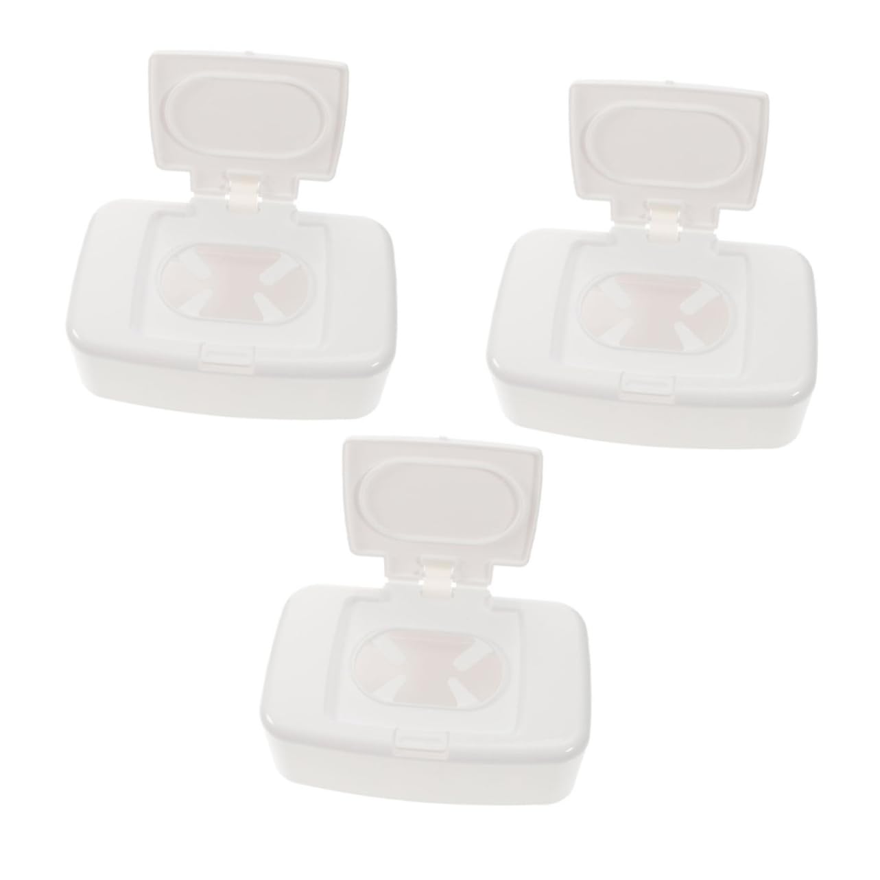 Ciieeo Lot De 5 Boîtes De Lingettes pour Bébé Distributeur De Lingettes Humides Portable Et Pratique pour Les Voyages Et La Maison 3 Pièces X 5