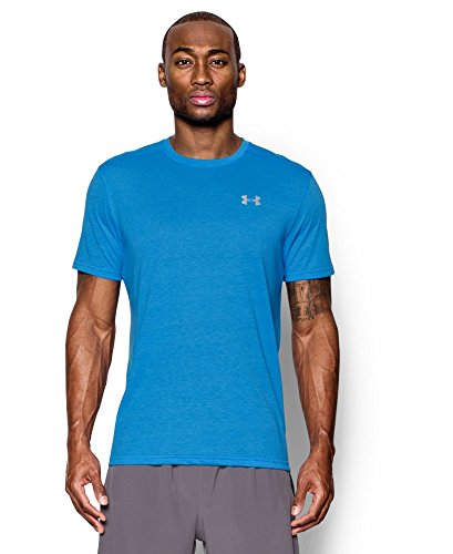 Under Armour Men's Threadborne Streaker Short sleeve, Electric Blue /Reflective, X-Large