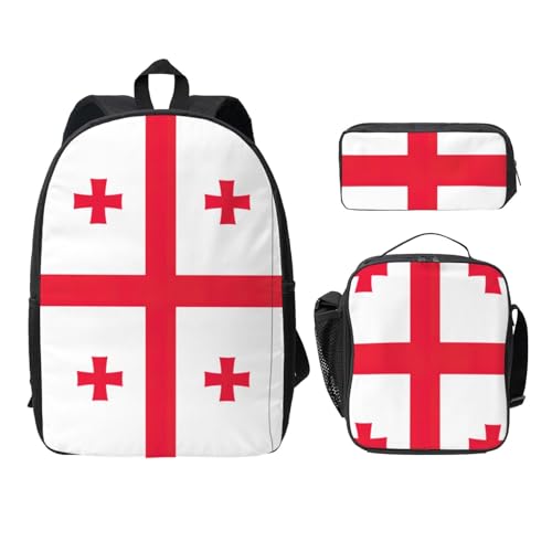 Sac à dos d'école léger Géorgie avec lunch box pour les journées de cours et pique-niques