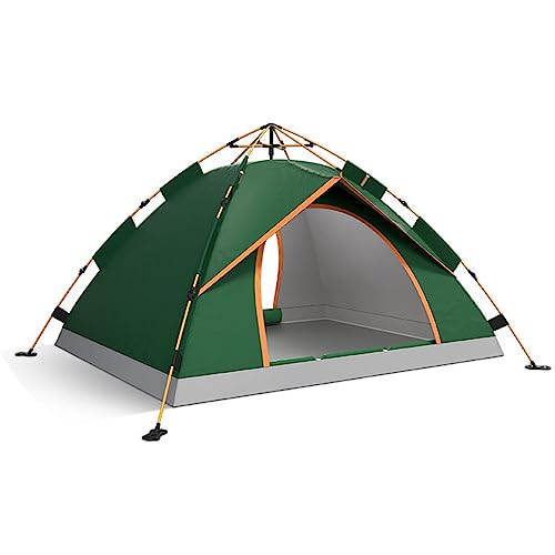 Carpa de campamento para 3-4 personas, impermeable y cortaviento miniatura 1