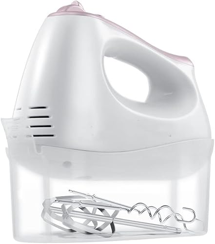 Mezclador eléctrico de mano de 5 velocidades, función turbo de cocina, mezclador profesional con estuche de almacenamiento, incluye batidores de