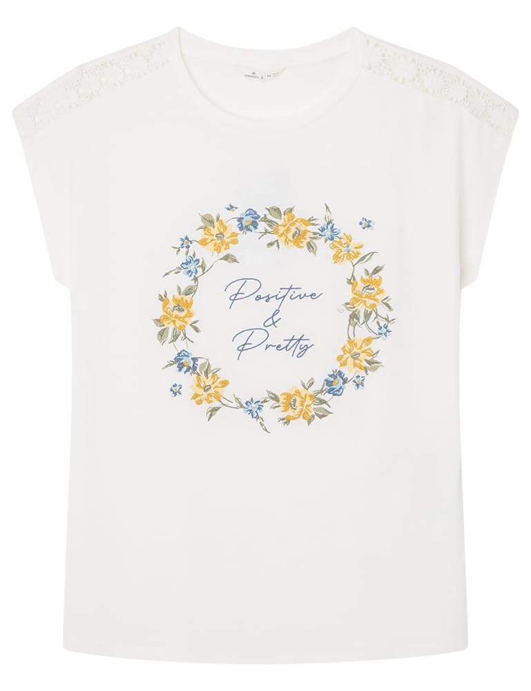 Springfield Women's Tan_print T-Shirt, Tan Print, Xl