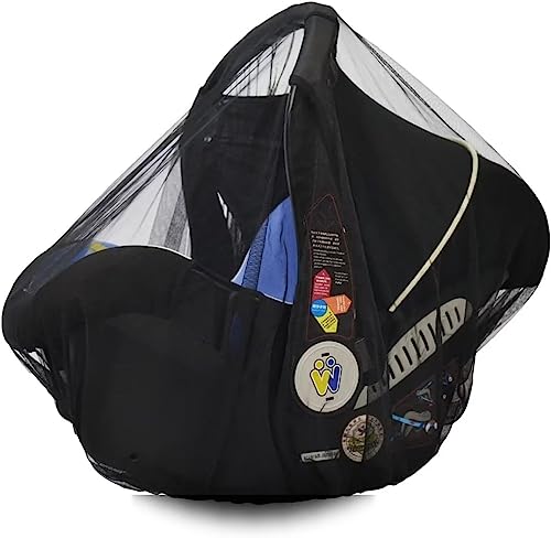 Dodo Nici, Stroller Netting Mosquito For Baby, Sewn In Pouch Organizer, For Cribs, Toddler Mosquito Net For Stroller With Storage Bag, Infant Car Seat Insect Mesh Net, Easy Installation,Black #TOP1