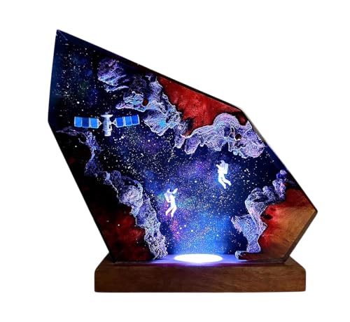 Chicvillage Astronaut Epoxy Resin LED Lamp, Handmade Space‑Themed Night Light