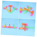YARNOW 5 Stück Teiliges Quietsch Hammer Bunte Musik Hämmer Sicherer Griff Fördert Rhythmusgefühl Lernspielzeug für Kleinkinder Geburtstagsgeschenk Zufällige Farbe Zufällige Farbe