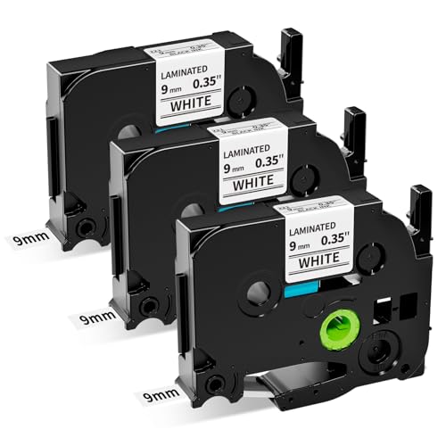 Amazon | 互換品 TZe-221 9mm 白 ブラザー ピータッチ テープ